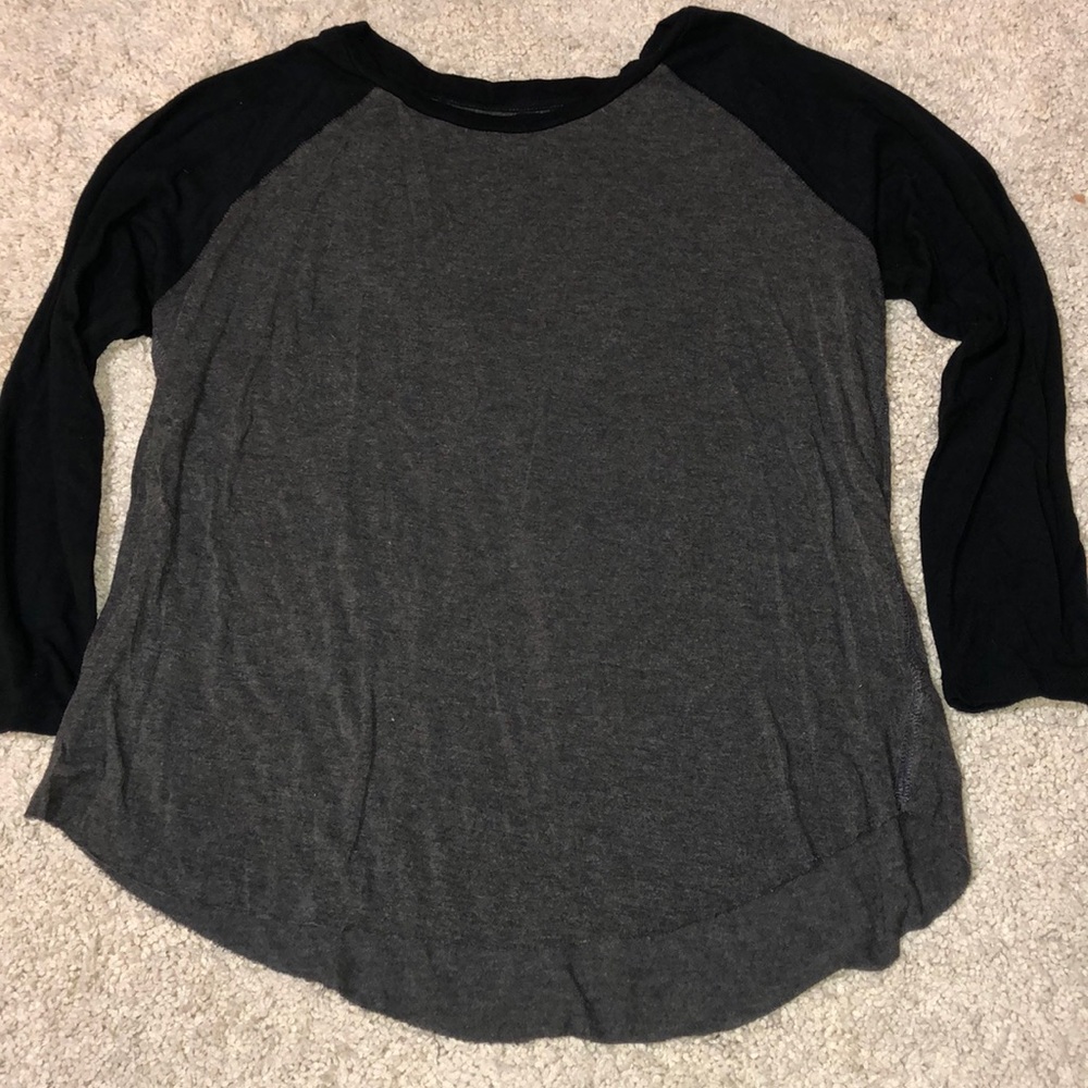 🥳Soft &sexy tee sz M 3/4 sleeve baseball tee